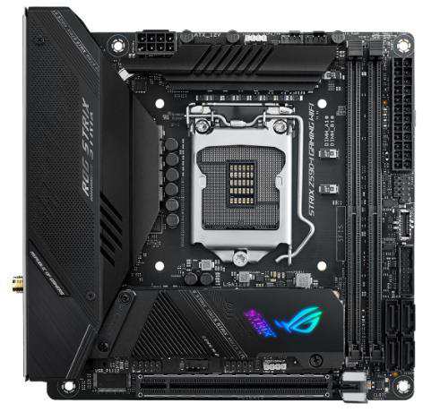 ASUS ROG STRIX Z590-I GAMING WIFI Intel Z590 1200 LGA Mini-ITX M.2 Desktop Motherboard 中古