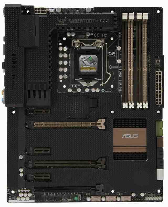 ASUS SABERTOOTH Z77 LGA 1155 Intel Z77 HDMI SATA 6Gb/s USB 3.0 ATX Intel Motherboard 中古