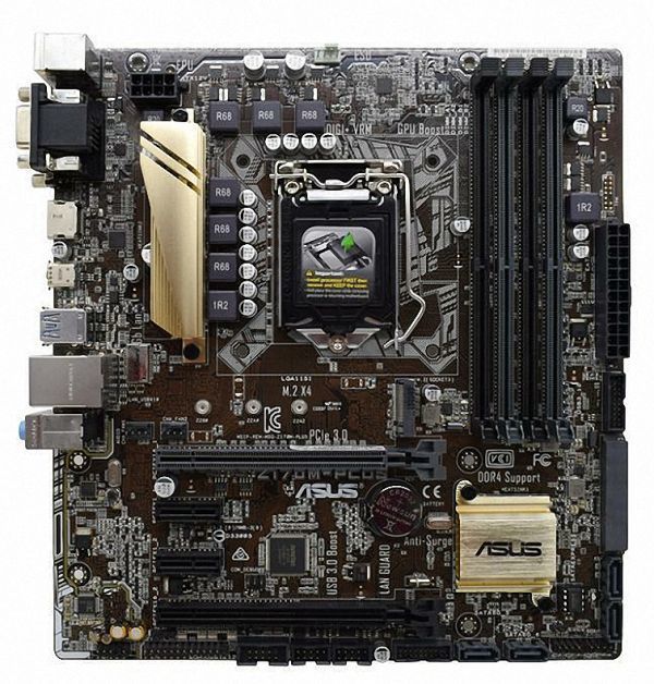 ASUS Z170M-PLUS LGA 1151 Intel Z170 HDMI SATA 6Gb/s USB Micro