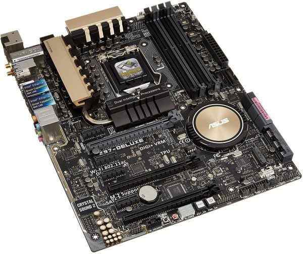 ASUS Z97-DELUXE LGA 1150 Intel Z97 HDMI SATA 6Gb/s USB 3.0 ATX Intel Motherboard 中古