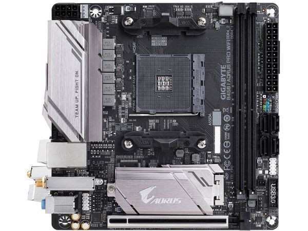 GIGABYTE B450 I AORUS PRO WIFI AM4 AMD B450 SATA 6Gb/s USB 3.1 HDMI Mini ITX AMD Motherboard 中古