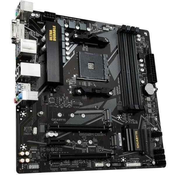 GIGABYTE B550M DS3H AM4 AMD B550 Micro-ATX Motherboard 中古