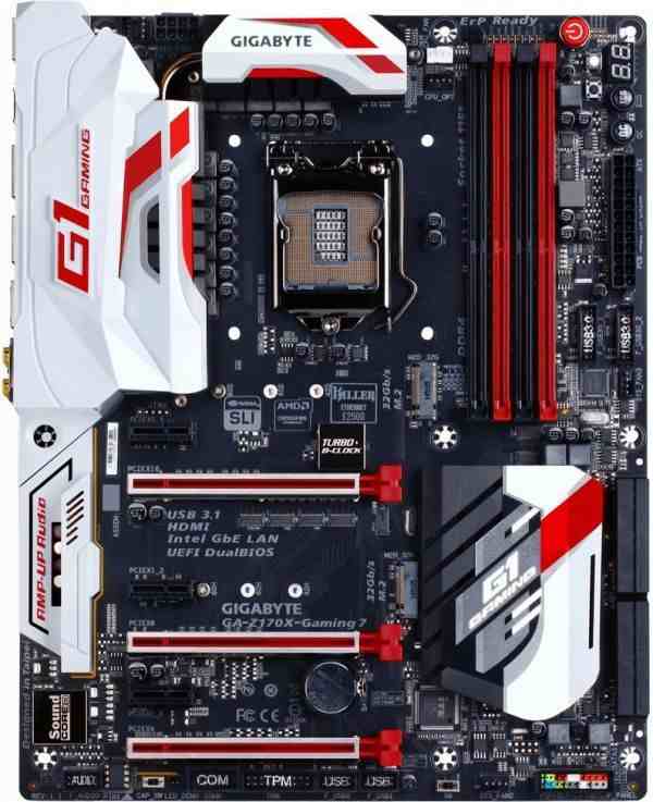 GIGABYTE G1 Z170X Gaming 7 (rev. 1.0) LGA 1151 Intel Z170 HDMI SATA 6Gb/s USB 3.1 USB 3.0 ATX Intel Motherboard 中古