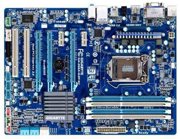 GIGABYTE GA-Z68A-D3H-B3 LGA 1155 Intel Z68 HDMI SATA 6Gbs USB 3.0