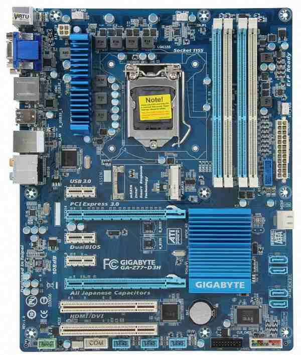 GIGABYTE GA-Z77-D3H LGA 1155 Intel Z77 HDMI SATA 6Gb s USB 3.0 ATX