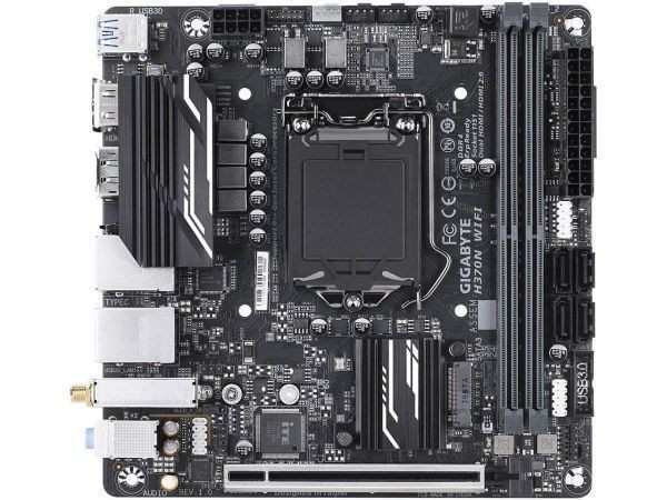 GIGABYTE H370N WIFI LGA 1151 (300 Series) Intel H370 HDMI SATA 6Gb/s USB 3.1 Mini ITX Intel Motherboard 中古