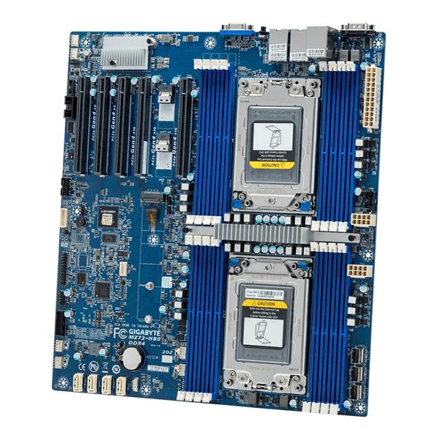 GIGABYTE MZ72-HB0 (rev. 1.x) 2x AMD EPYC Socket SP3 SATA 6Gb/s E-ATX Motherboard 中古