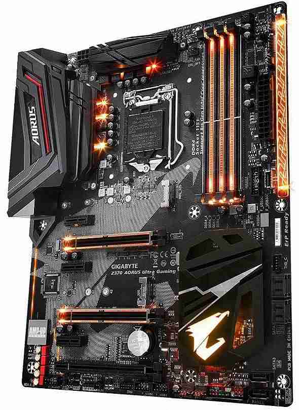 GIGABYTE Z370 AORUS UlTRA GAMING (rev. 1.0) LGA 1151 (300 Series) Intel Z370 HDMI SATA 6Gb/s USB 3.1 ATX Intel Motherboard 中古