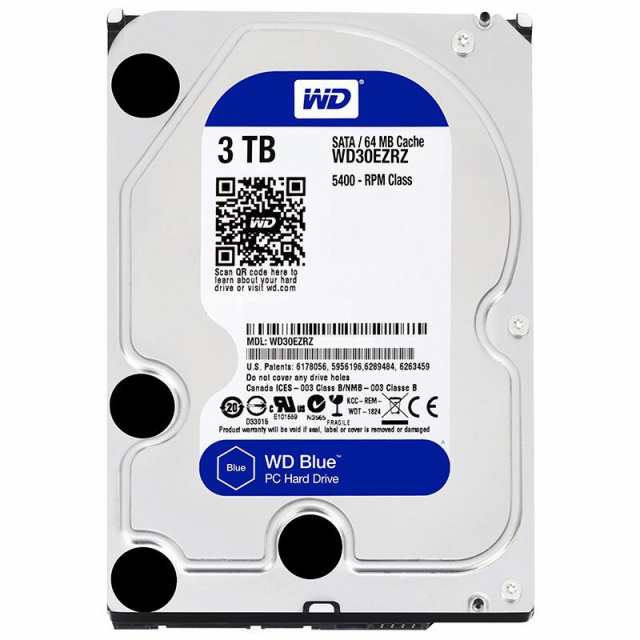 HDD Western Digital WD30EZRZ 3TB 3.5インチ 5400rpm HDD 6Gb s SATA3