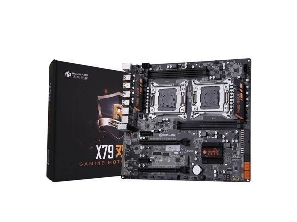 HUANANZHI X79-4D Dual CPU X79 Motherboard For Intel X79 LGA 2011 E-ATX PC DDR3 1333/1600/1866MHz 128GB PCI-E SATA3 USB3.0