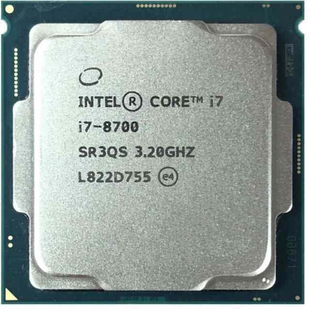 Intel Core i7-8700 SR3QS 6C 3.2GHz 12MB 65W LGA1151 中古 - 中古