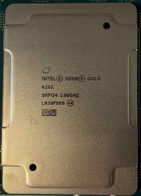 Intel Xeon Gold 6262 SRF8E 24C 1.9GHz 3.6GHz 33MB 135W LGA3647