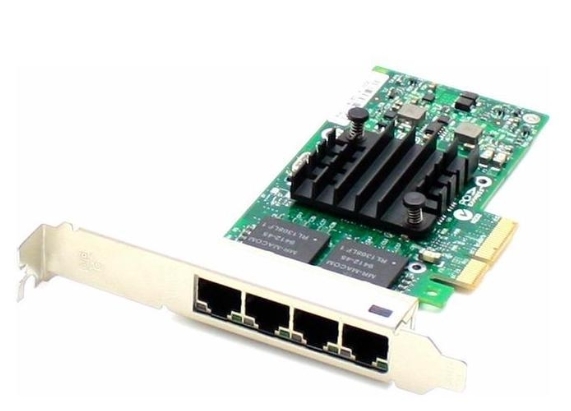 LANカード HPE 811546-B21 Comparable 10/100/1000Mbs Quad Open RJ-45 Port 100m PCIe x4 Network Interface 中古