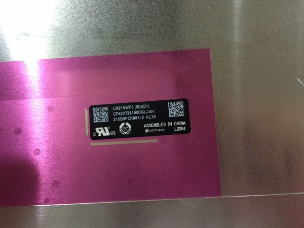 液晶パネル LM215WF3 SD D1 Apple iMAC A1418 21.5インチ 中古