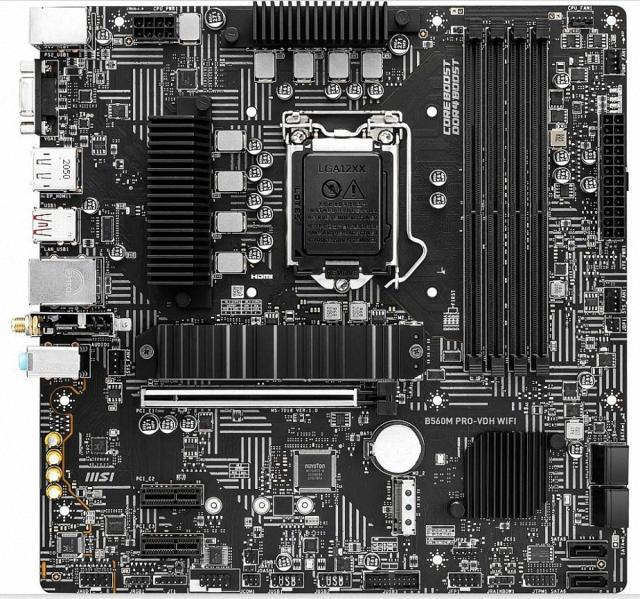 MSI B560M PRO-VDH WIFI LGA 1200 Intel B560 SATA 6Gb/s Micro ATX Intel Motherboard 中古_1