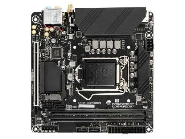 MSI H410I PRO WIFI LGA 1200 Intel H410 SATA 6Gb/s Mini ITX Intel Motherboard 中古