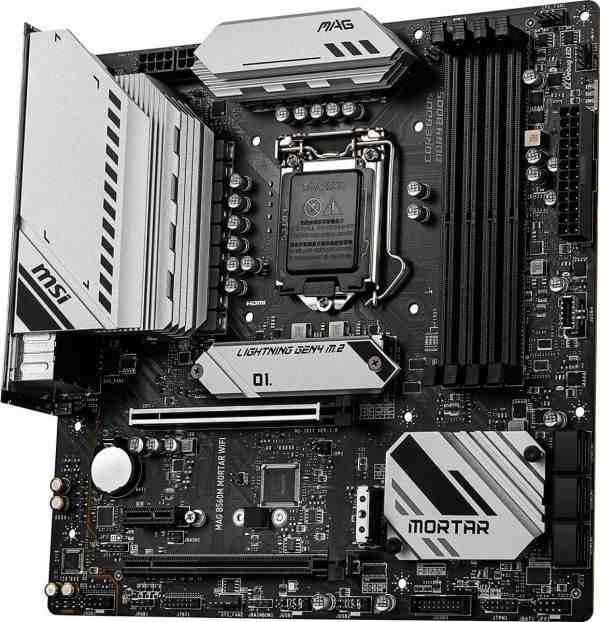 MSI MAG B560M MORTAR WIFI LGA 1200 Intel B560 SATA 6Gb/s Micro ATX Intel Motherboard 中古