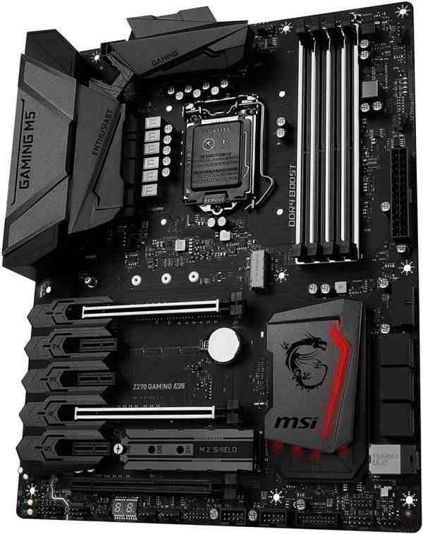 MSI Z270 GAMING M5 Motherboard Dual M.2 DDR4 ATX 64GB Intel LGA1151 HDMI 中古