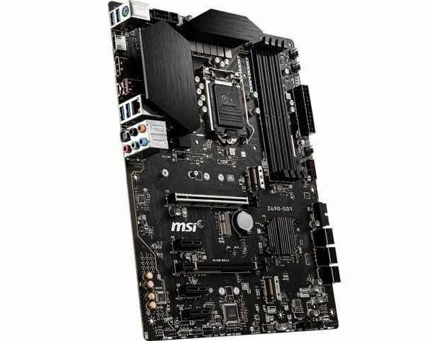 MSI Z490-S01 DDR4 SATA3 Intel Z490 LGA1200 Motherboard 中古