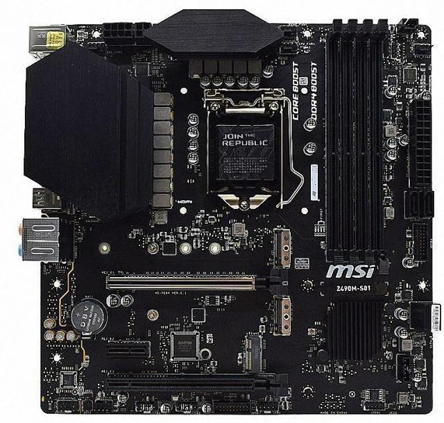 MSI Z490M-S01 DDR4 Intel Z490 LGA1200 Motherboard 中古_1