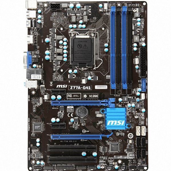 MSI Z77A-G41 LGA 1155 Intel Z77 HDMI SATA 6Gb/s USB 3.0 ATX