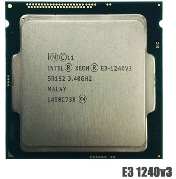 2個セット Intel Xeon E3-1240 v3 SR152 4C 3.4GHz 8MB 80W LGA1150 中古