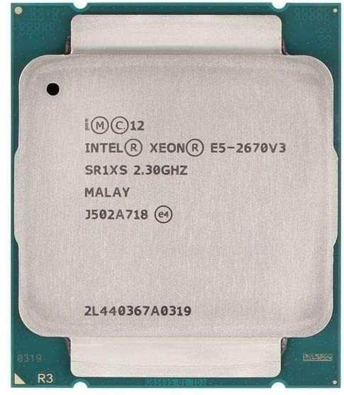 2個セット Intel Xeon E5-2670 v3 SR1XS 12C 2.3GHz 30MB 120W