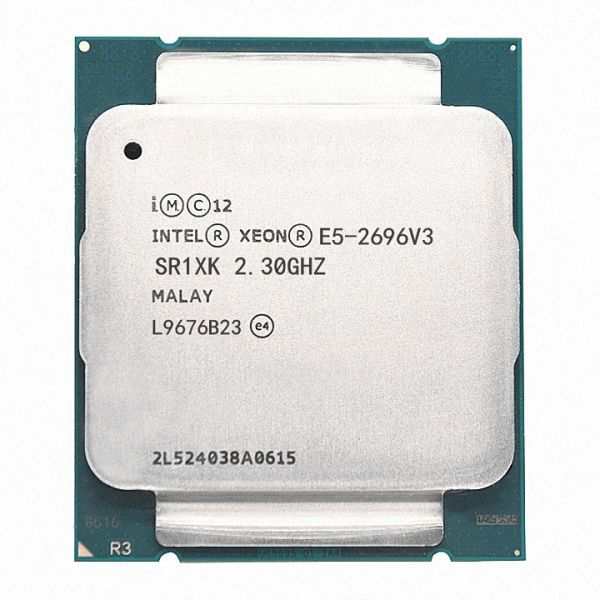 2個セット Intel Xeon E5-2696 v3 SR1XK 18C 2.3GHz 45MB 145W LGA2011-3 DDR3-1866 Compatible E5-2699 v3 中古