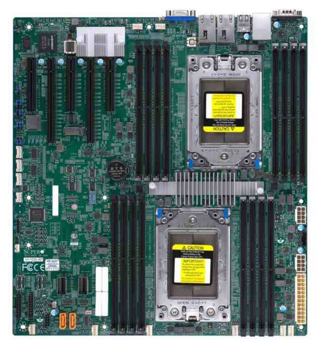 Supermicro H11DSi-NT Dual AMD EPYC 7001/7002 series Processors E-ATX Motherboard 中古