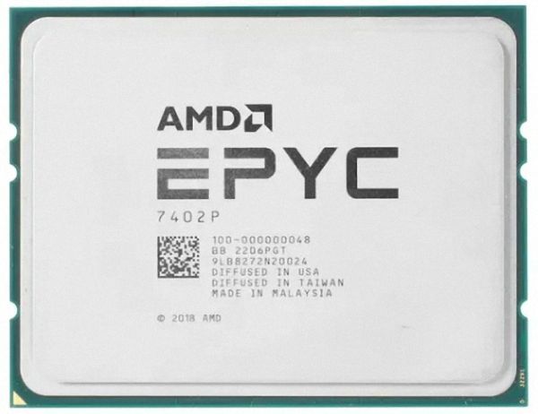 AMD EPYC 7402P 24C 2.8GHz 3.35GHz 128MB Socket SP3 1P 180W 中古