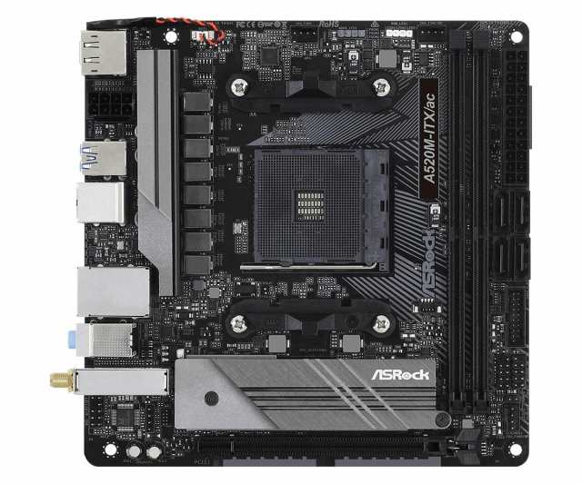 ASRock A520M-ITX/AC Supports 3rd Gen AMD AM4 Ryzen / Future AMD Ryzen Processors (3000 and 4000 Series Processors) Motherboard