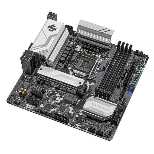 ASRock B560M STEEL LEGEND LGA 1200 Intel B560 SATA 6Gb/s Micro ATX Intel Motherboard 中古