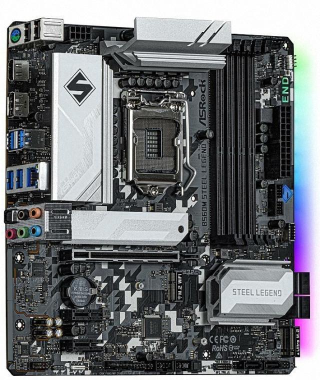 ASRock B560M STEEL LEGEND LGA 1200 Intel B560 SATA 6Gb/s Micro ATX