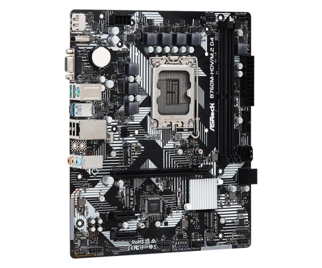 ASRock B760M-HDV/M.2 D4 LGA 1700 DDR4 Micro ATX Motherboard 中古_2