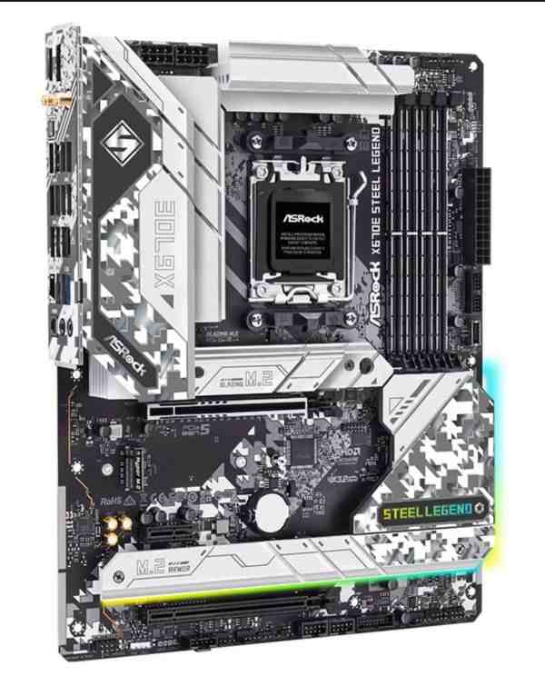 ASRock X670E Steel Legend AM5 DDR5 AMD Ryzen 7000 X670E SATA 6Gb/s