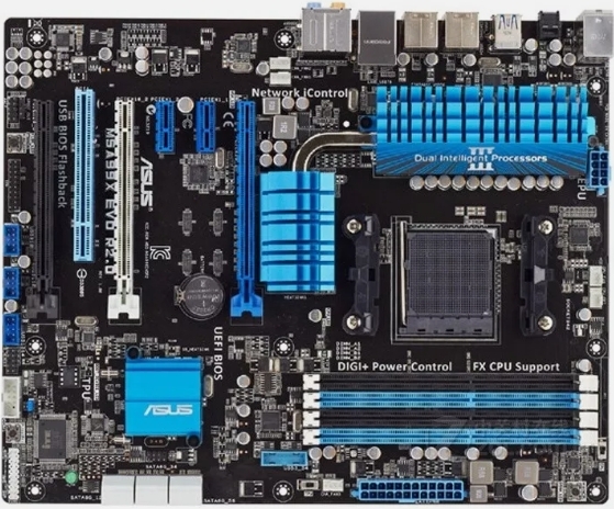 ASUS M5A99X EVO R2.0 AMD990X AM3+ DDR3 32G ATX Motherboard 中古