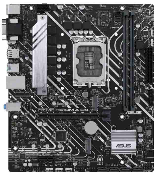 ASUS PRIME H610M-A D4 CSM Intel LGA 1700 H610 microATX M.2 Motherboard 中古