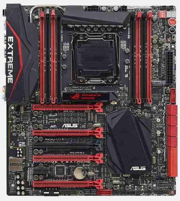 ASUS RAMPAGE V EXTREME Intel X99 LGA2011-V3 DDR4 SATA3 Audio E-ATX Motherboard 中古