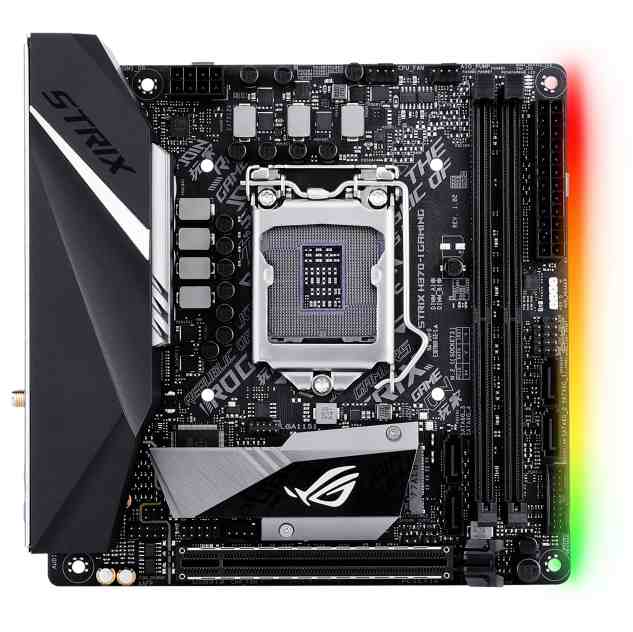 ASUS ROG STRIX H370-I GAMING Intel H370 LGA 1151 M.2 DDR4 Mini-ITX Motherboard 中古