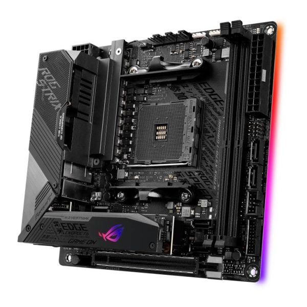 ASUS ROG STRIX X570-I Gaming X570 Mini-ITX Gaming Motherboard AMD Ryzen 3000 with PCIe 4.0 WiFi6 Intel Gigabit Ethernet SATA 6Gb/s 中古_2