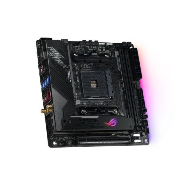 ASUS ROG STRIX X570-I Gaming X570 Mini-ITX Gaming Motherboard AMD Ryzen 3000 with PCIe 4.0 WiFi6 Intel Gigabit Ethernet SATA 6Gb/s 中古_4