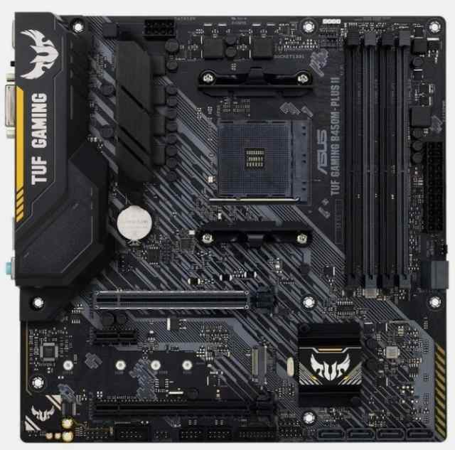 ASUS TUF GAMING B450M-PLUS II Socket AM4 micro ATX Motherboard 中古