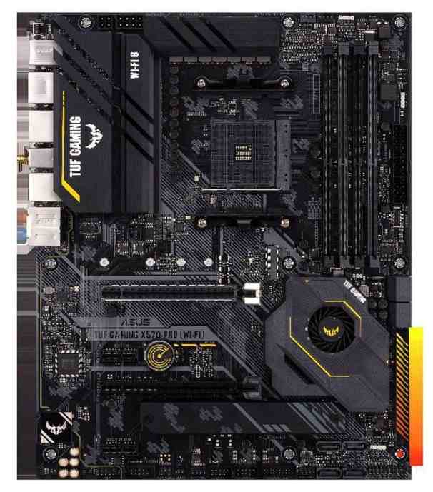 ASUS TUF GAMING X570-PRO (WI-FI) AMD Socket X570 AM4 ATX Desktop Motherboard 中古