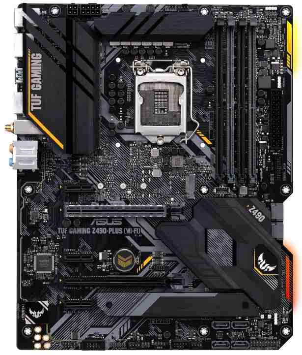 ASUS TUF GAMING Z490-PLUS (WI-FI) LGA 1200 Intel Z490 SATA 6Gb/s ATX Intel Motherboard 中古