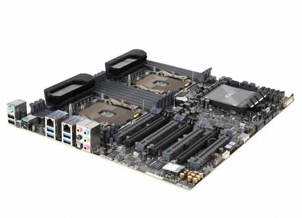 ASUS WS C621E SAGE LGA3647 DDR4 SATA3 M.2 U.2 ATX Intel Motherboard 中古_1
