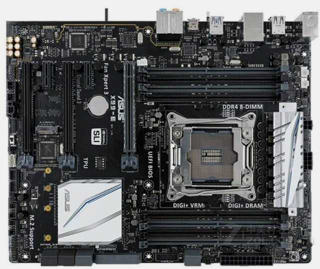 ASUS X99-E LGA2011-V3 8 DDR4 32G X99 Chipset ATX Motherboard 中古