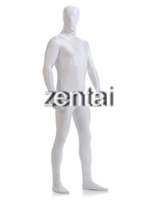 全身タイツ 白 男性女性兼用 Sサイズ ゼンタイ コスプレ ZENTAI