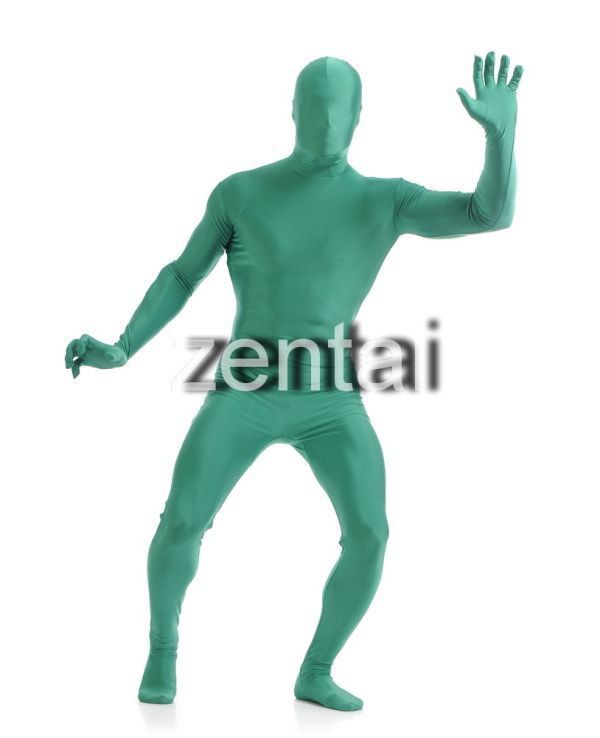 全身タイツ 緑 男性女性兼用 Mサイズ ゼンタイ コスプレ ZENTAI 