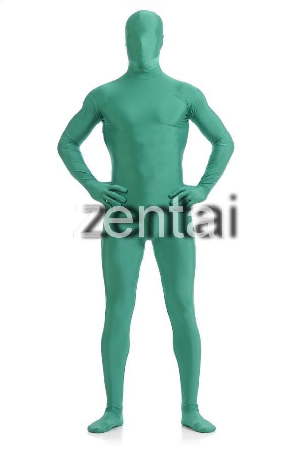 全身タイツ 緑 男性女性兼用 Mサイズ ゼンタイ コスプレ ZENTAI 