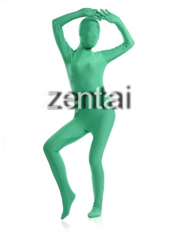 全身タイツ 緑 男性女性兼用 Mサイズ ゼンタイ コスプレ ZENTAI 